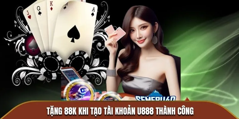 Tặng 88K khi tạo tài khoản U888 thành công